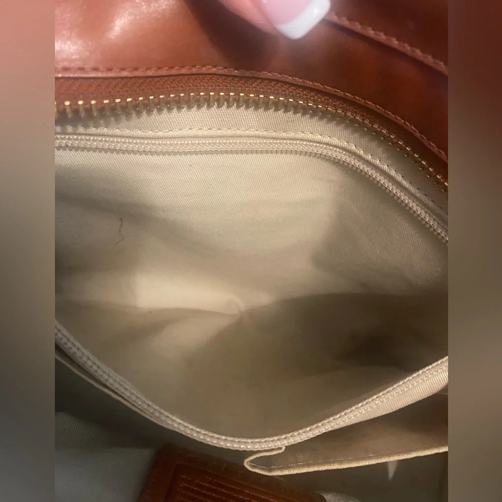 COACH Legacy Cognac Leather Handbag - Picture 6 of 17